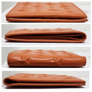 Jimmy Choo Leather Embossed Star Bifold Wallet RARE  SALE SALE SALE